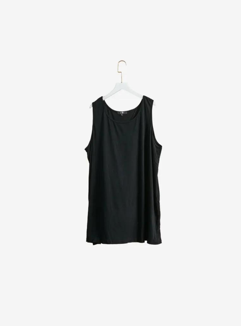 A Black Long Janna Tank Top