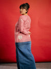 A woman dressed in BombShell Wong Gu Embroidered Cheongsam Top