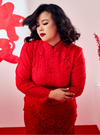 Chun Tai Lace Maxi Cheongsam Dress