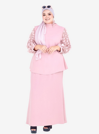 High Neck Butterfly Kurung