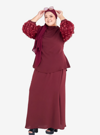 High Neck Butterfly Kurung