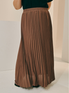 Basic Pleated Skirt - Earth Tones Series