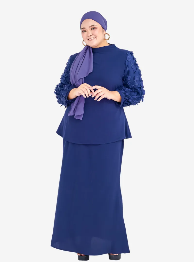 High Neck Butterfly Kurung