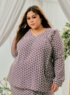 Tun Natasha Eyelet Top Only - Dusty Purple