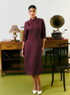 Kim Tai Polka Dotted Midi Cheongsam Dress