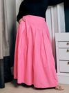 Sadie Poplin Skirt - Pink Doll