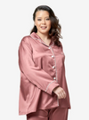 A woman dressed in Rosewood Premium Satin Pyjamas