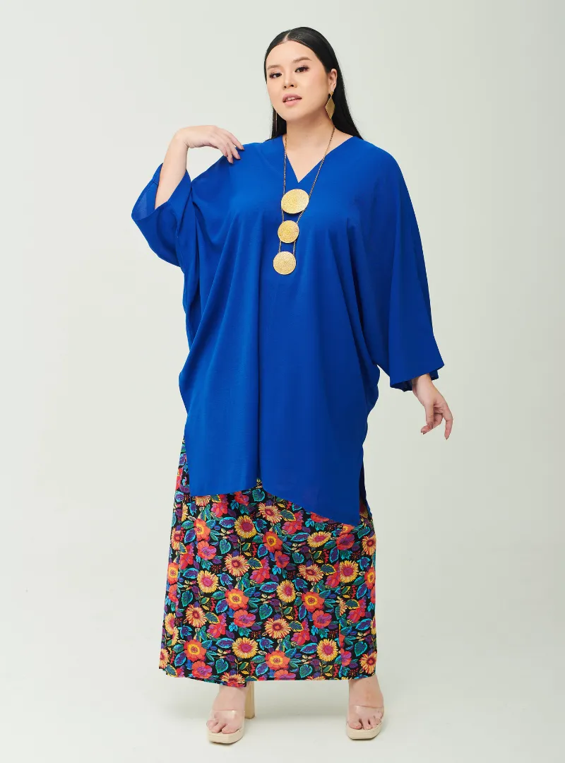 Tun Fatima Kaftan X Front Fold Songket Skirt