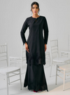 Tun Jemah Eyelet Kurung - Black