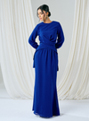 Tun Kamila Wrap Kurung - Royal Blue