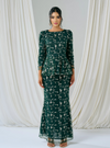 Tun Batrisya Peplum Lace Kurung - Emerald