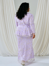 Tun Batrisya Peplum Lace Kurung - Lilac