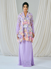 Tun Embun 3D Embroidered Kebaya Kurung - Lilac