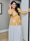 Wong Gu Embroidered Cheongsam Top - Buttercorn